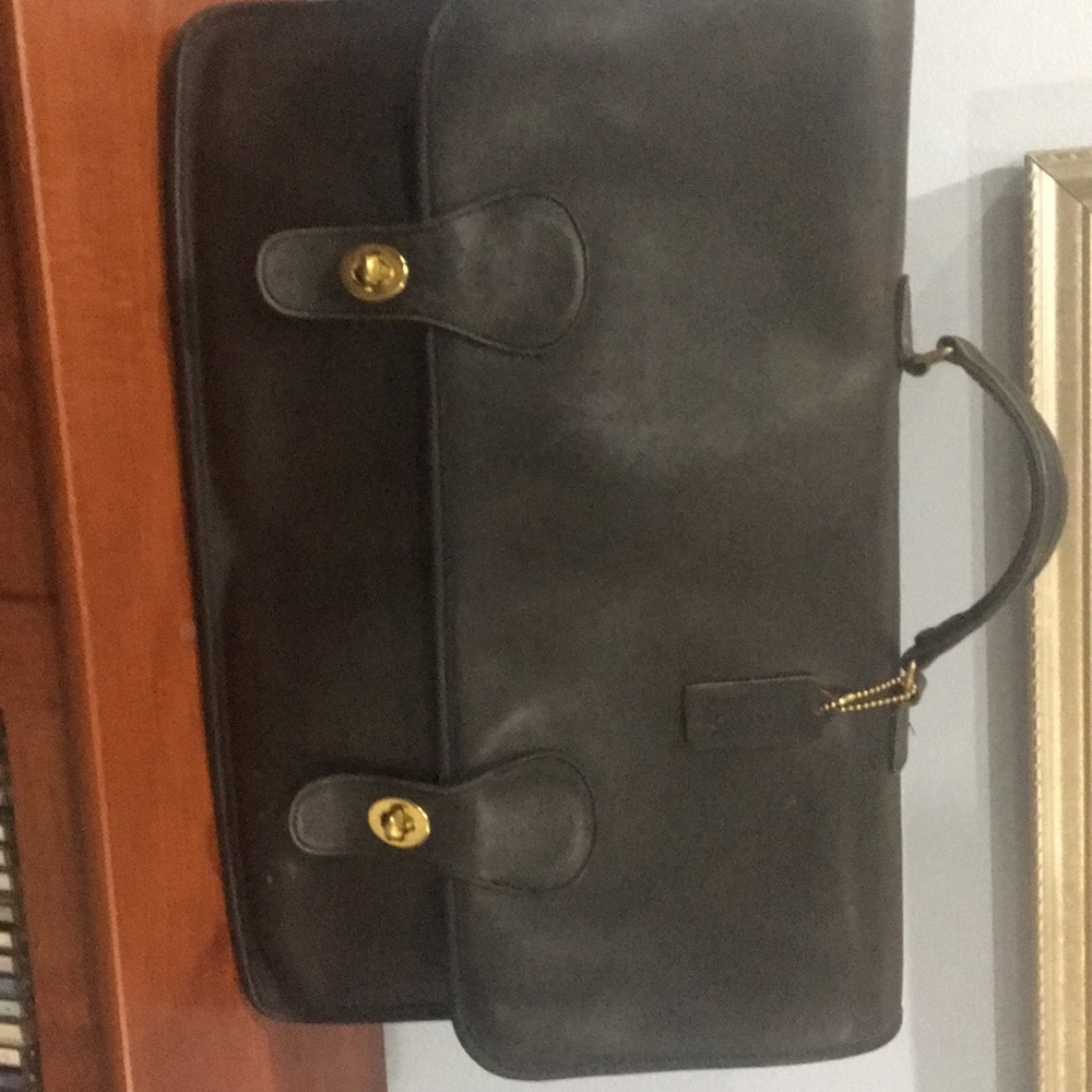 Coach leather briefcase